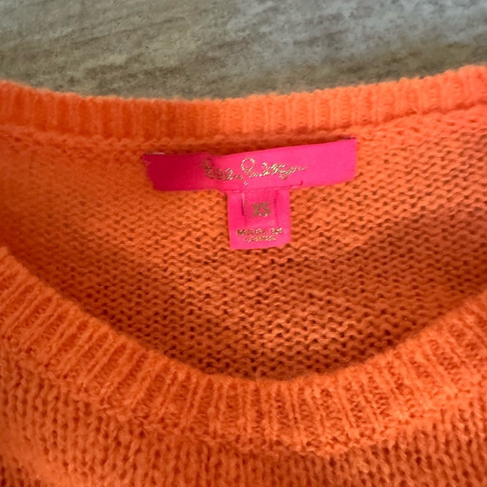 Lilly pulitzer marceline ruffle sweater size xs - Picture 3 of 3